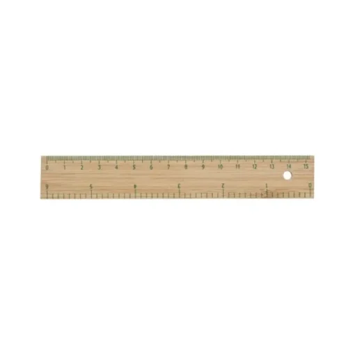 Gift Campaign Righello promozionale da 15 cm - 6 pollici in legno Bamboo> Gadget Per La Scuola