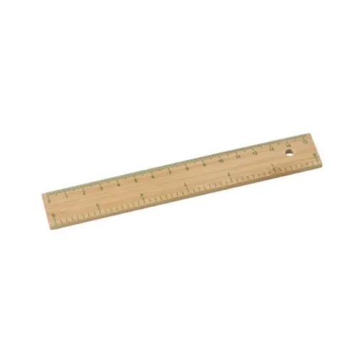 Gift Campaign Righello promozionale da 15 cm - 6 pollici in legno Bamboo> Gadget Per La Scuola