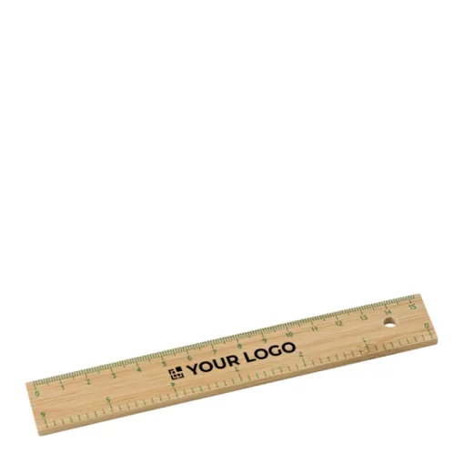 Gift Campaign Righello promozionale da 15 cm - 6 pollici in legno Bamboo> Gadget Per La Scuola