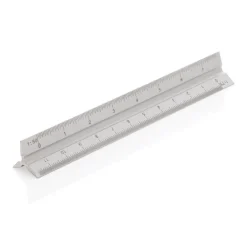 Gift Campaign Righello promozionale triangolare alluminio tascabile 5 scale e 15cm> Altri Attrezzi