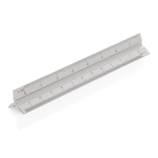 Gift Campaign Righello promozionale triangolare alluminio tascabile 5 scale e 15cm> Altri Attrezzi