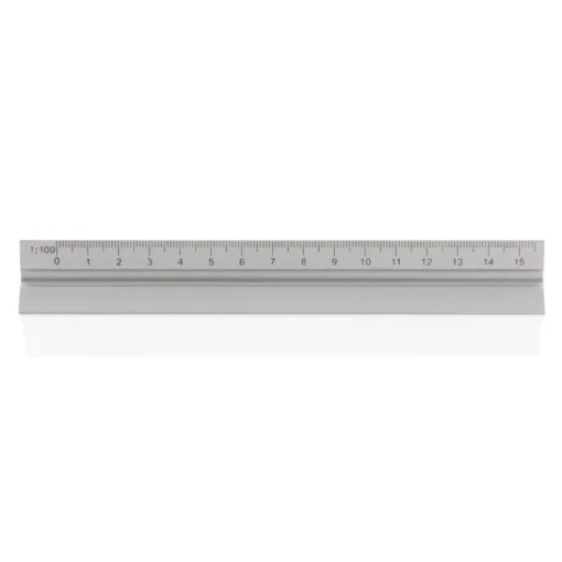 Gift Campaign Righello promozionale triangolare alluminio tascabile 5 scale e 15cm> Altri Attrezzi
