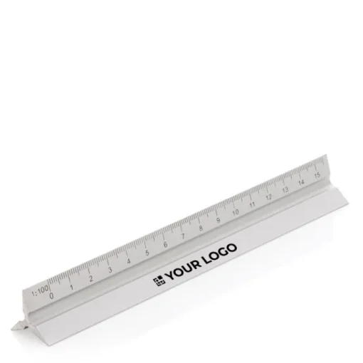 Gift Campaign Righello promozionale triangolare alluminio tascabile 5 scale e 15cm> Altri Attrezzi