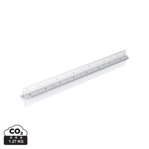 Gift Campaign Righello pubblicitario alluminio triangolare tascabile 5 scale 30cm> Altri Attrezzi