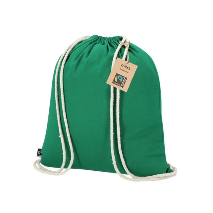 Gift Campaign Sacca con cordoncini in cotone certificato Fairtrade 140 g/m2> Sacche Personalizzate