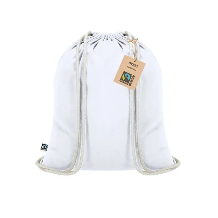 Gift Campaign Sacca con cordoncini in cotone certificato Fairtrade 140 g/m2> Sacche Personalizzate