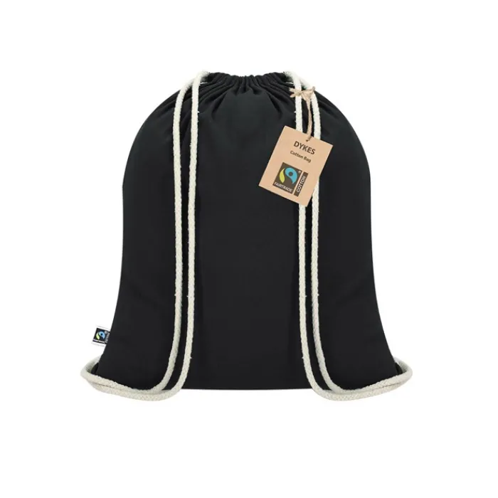 Gift Campaign Sacca con cordoncini in cotone certificato Fairtrade 140 g/m2> Sacche Personalizzate