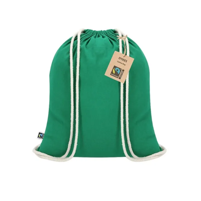 Gift Campaign Sacca con cordoncini in cotone certificato Fairtrade 140 g/m2> Sacche Personalizzate