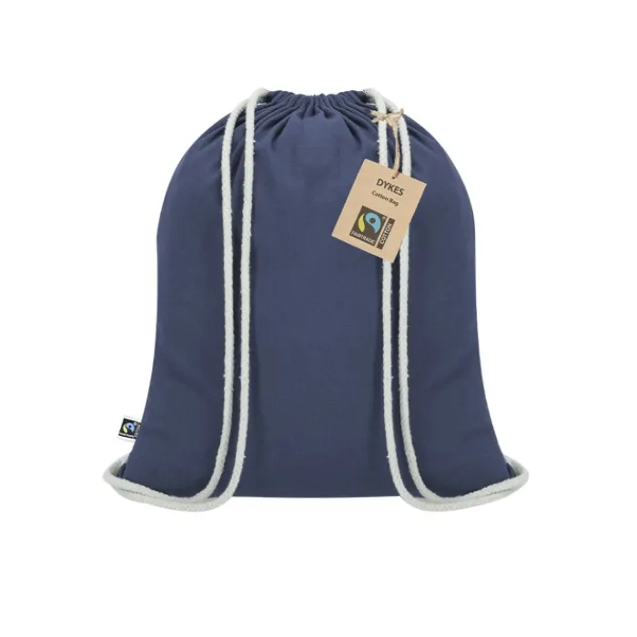 Gift Campaign Sacca con cordoncini in cotone certificato Fairtrade 140 g/m2> Sacche Personalizzate