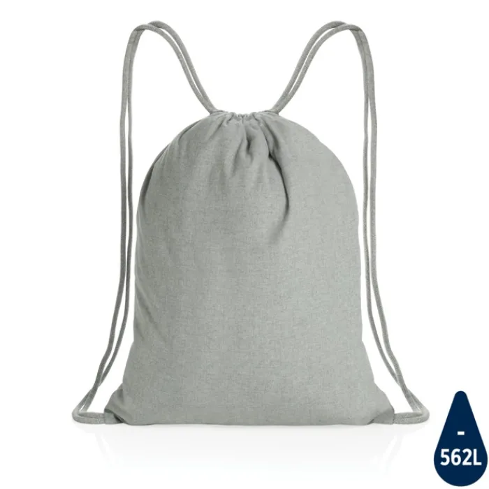 Gift Campaign Sacca con logo più colori cotone riciclato 145gr con AWARE™ Greeny> Sacche Personalizzate