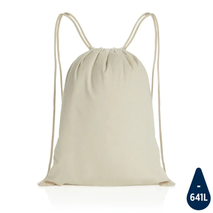 Gift Campaign Sacca con logo più colori cotone riciclato 145gr con AWARE™ Greeny> Sacche Personalizzate