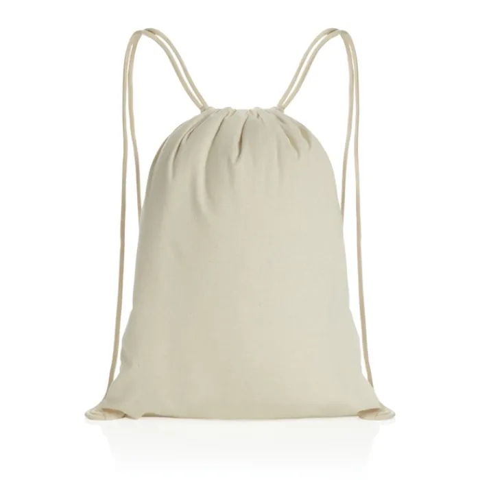 Gift Campaign Sacca con logo più colori cotone riciclato 145gr con AWARE™ Greeny> Sacche Personalizzate