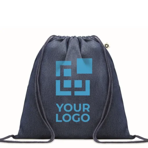 Gift Campaign Sacca personalizzata con logo con coulisse 250 gr/m2 Denim Cotton> Sacche Personalizzate