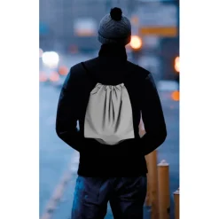 Gift Campaign Sacca personalizzata riflettente con corde nere Urban Reflex></noscript> Sacche Personalizzate