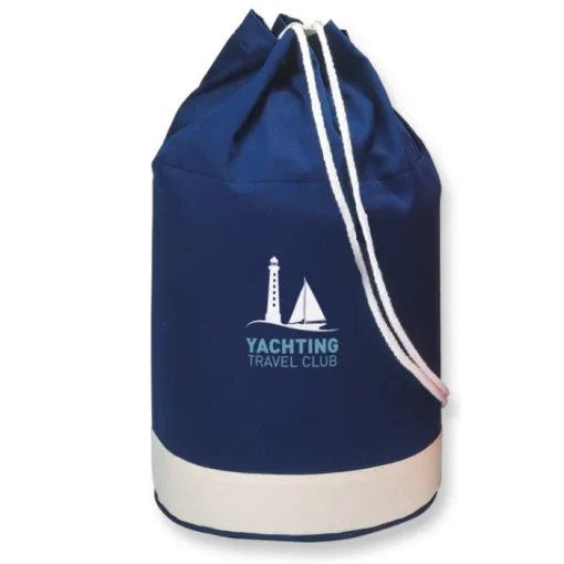 Gift Campaign Sacca promozionale bicolore chiusura a strozzo 200g/m2 Marine> Zaini Da Viaggio