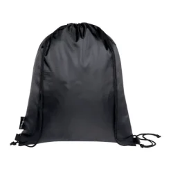 Gift Campaign Sacche promozionali in RPET a coulisse con tasca frontale con zip> Sacche Personalizzate