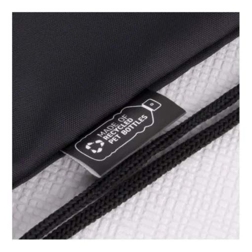 Gift Campaign Sacchetta a coulisse 100% RPET tasca frontale foro cuffie Climate RPET> Sacche Personalizzate