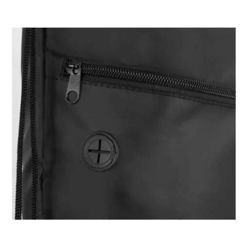 Gift Campaign Sacchetta a coulisse 100% RPET tasca frontale foro cuffie Climate RPET> Sacche Personalizzate