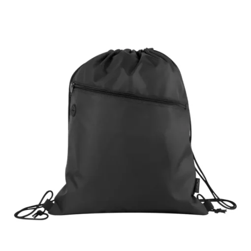 Gift Campaign Sacchetta a coulisse 100% RPET tasca frontale foro cuffie Climate RPET> Sacche Personalizzate