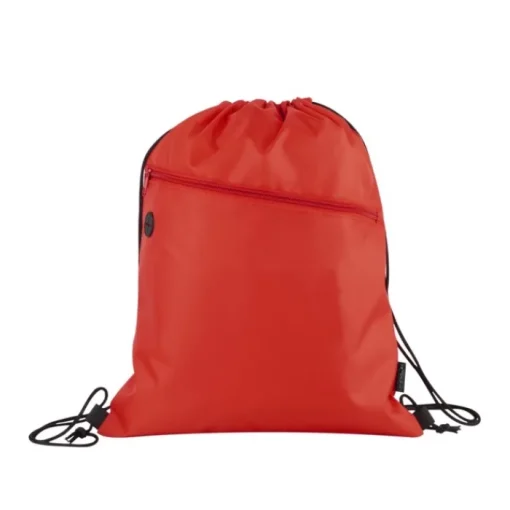 Gift Campaign Sacchetta a coulisse 100% RPET tasca frontale foro cuffie Climate RPET> Sacche Personalizzate