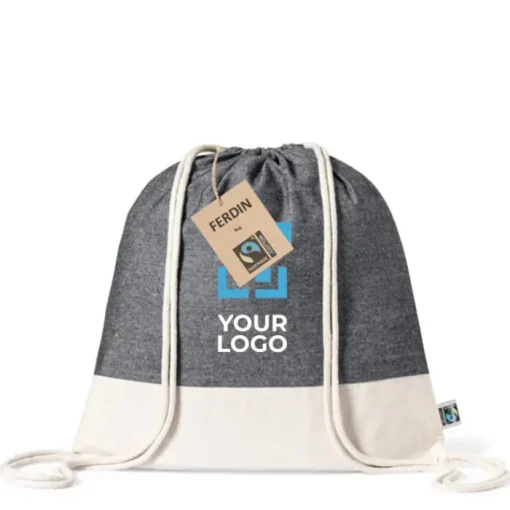 Gift Campaign Sacchette personalizzate in cotone bicolore 140g/m2 Duo FairTrade> Sacche Personalizzate