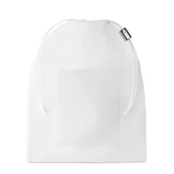 Gift Campaign Sacchettini promozionali con trama a rete e tasca rPET Verdure> Borse Per La Spesa