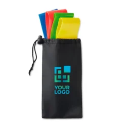 Gift Campaign Sacchetto con 4 elastici fitness in TPE di differenti resistenze Fitness> Gadget Palestra