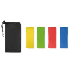 Gift Campaign Sacchetto con 4 elastici fitness in TPE di differenti resistenze Fitness></noscript> Gadget Palestra