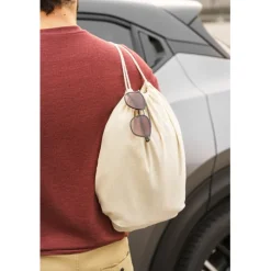 Gift Campaign Sacchetto con coulisse fatto interamente in cotone 140 g/m2></noscript> Sacche Personalizzate