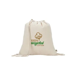 Gift Campaign Sacchetto con coulisse in cotone riciclato color 180 g/m2> Sacche Personalizzate