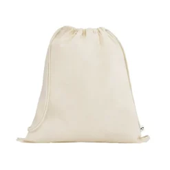 Gift Campaign Sacchetto con coulisse in cotone organico con manici 140 g/m2> Sacche Personalizzate
