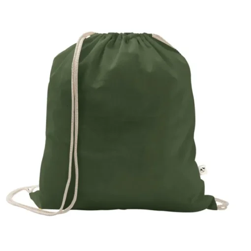 Gift Campaign Sacchetto con coulisse in cotone riciclato e poliestere 150 g/m2> Sacche Personalizzate
