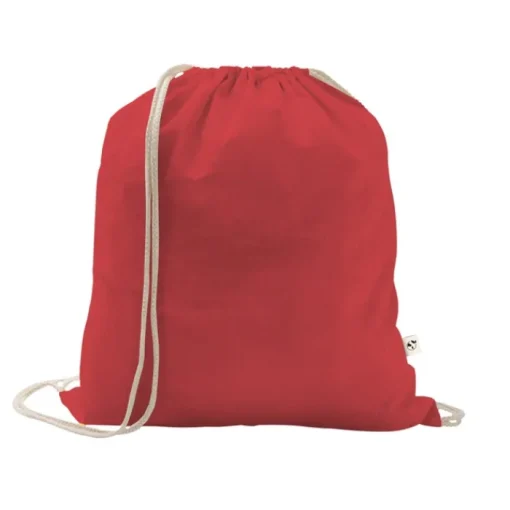 Gift Campaign Sacchetto con coulisse in cotone riciclato e poliestere 150 g/m2> Sacche Personalizzate