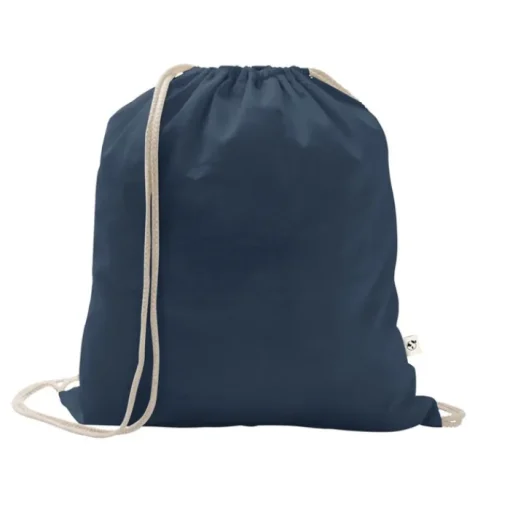 Gift Campaign Sacchetto con coulisse in cotone riciclato e poliestere 150 g/m2> Sacche Personalizzate