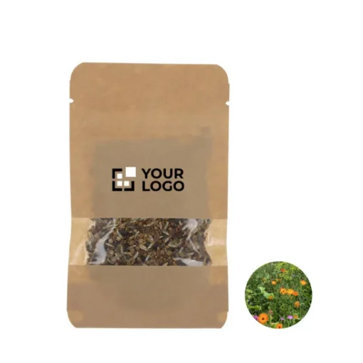 Gift Campaign Sacchetto di carta kraft con kit semi da piantare> Vasetti Con Semi