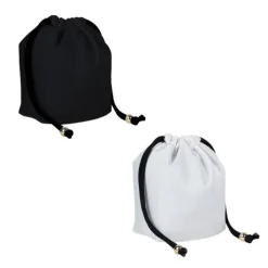 Gift Campaign Sacchetto piccolo in nylon con chiusura a cordoncino nero 290g/m2> Borse Di Tela Personalizzate