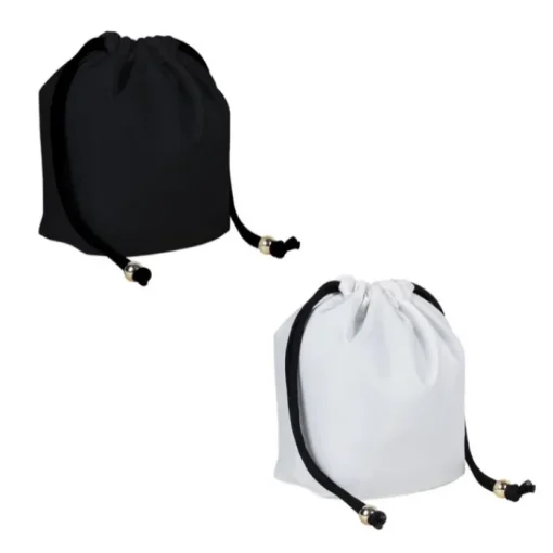 Gift Campaign Sacchetto piccolo in nylon con chiusura a cordoncino nero 290g/m2> Borse Di Tela Personalizzate