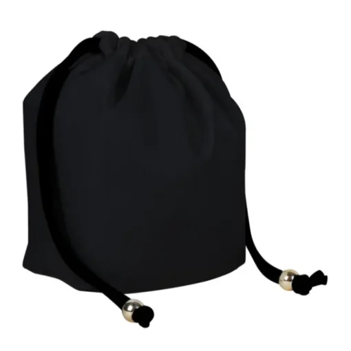 Gift Campaign Sacchetto piccolo in nylon con chiusura a cordoncino nero 290g/m2> Borse Di Tela Personalizzate