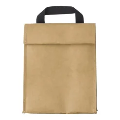 Gift Campaign Sacchetto termico con logo in carta kraft lavabile con interno in PEVA> Borse Termiche