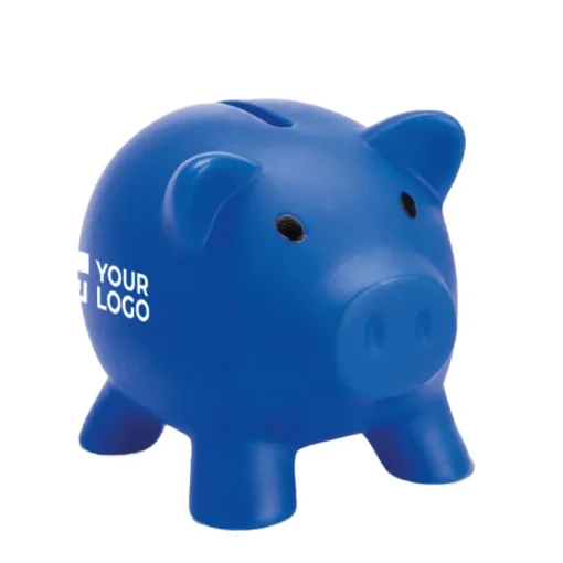 Gift Campaign Salvadanaio pubblicitario a forma di maialino in PVC colorato Piggy> Regali Per Bambini