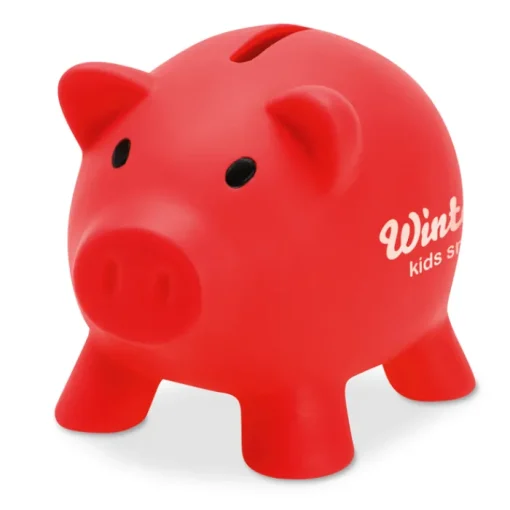 Gift Campaign Salvadanaio pubblicitario a forma di maialino in PVC colorato Piggy> Regali Per Bambini