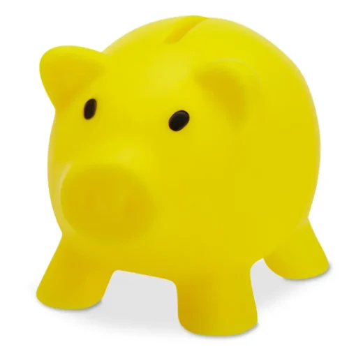 Gift Campaign Salvadanaio pubblicitario a forma di maialino in PVC colorato Piggy> Regali Per Bambini