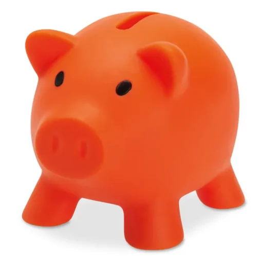 Gift Campaign Salvadanaio pubblicitario a forma di maialino in PVC colorato Piggy> Regali Per Bambini