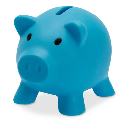 Gift Campaign Salvadanaio pubblicitario a forma di maialino in PVC colorato Piggy> Regali Per Bambini
