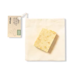Gift Campaign Saponetta vegana 100gr alla calendula e camomilla in sacchetto con logo> Gadget Per Parrucchieri