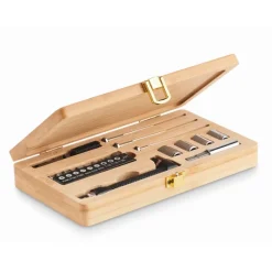 Gift Campaign Scatola attrezzi personalizzata in bambù con 21 accessori Brico> Altri Attrezzi
