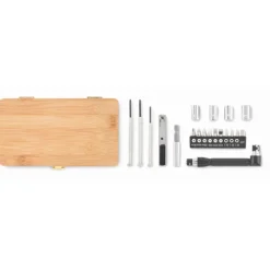 Gift Campaign Scatola attrezzi personalizzata in bambù con 21 accessori Brico></noscript> Altri Attrezzi