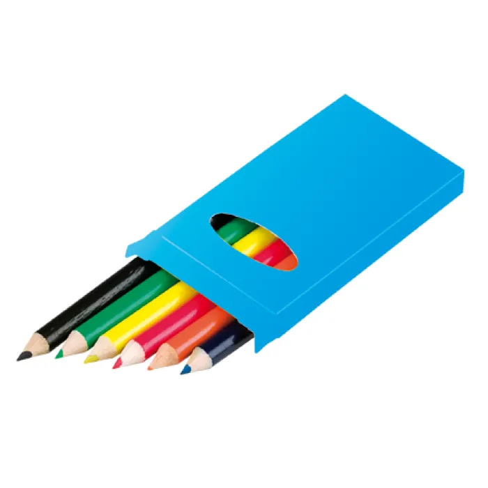 Gift Campaign Scatola con 6 matite colorate gadget per disegnare Pigment> Matite Colorate