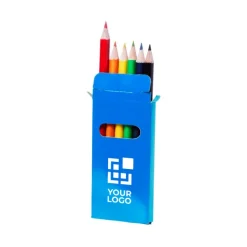 Gift Campaign Scatola con 6 matite colorate gadget per disegnare Pigment></noscript> Matite Colorate