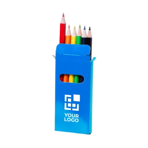 Gift Campaign Scatola con 6 matite colorate gadget per disegnare Pigment> Matite Colorate